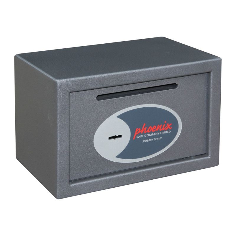 4. Phoenix Safe Co. Vela SS0801KD 10 l Steel Graphite