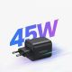 2. Ugreen Nexode N Series X525 45W GaN Wall Charger 1x USB-A 1x USB-C - Black