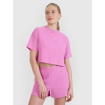 Women's crop top t-shirt 4F 4FWSS25TTSHF1977-54S