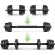3. 4-in-1 Weight Set (Barbell, Dumbbells, Kettlebell, Push-Up Handles) Spokey PONDUS SET 20 kg