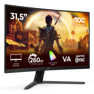 28. AOC G4 C32G42ZE Computer Monitor 80 cm (31.5") 1920 x 1080 px Full HD LED Black, Red