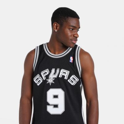 5. Mitchell & Ness San Antonio Spurs NBA Swingman Jersey Spurs 2001 Tony Parker M SMJYLG19018-SASBLCK01TPA