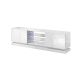 2. TV cabinet QIU 200 MDF white gloss/white gloss