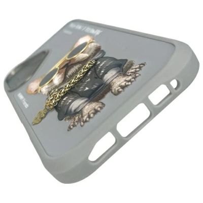 8. Nimmy Glasses Cool Dog iPhone 16 Case - Gray