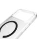 7. Puro Lite Mag TPU+PC Case Compatible with MagSafe for iPhone 17 Pro Max - Transparent with Black Ring