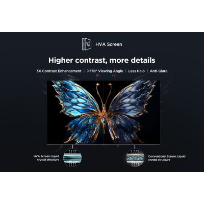20. TCL 55V6C DLED 55'' 4K Ultra HD Google TV Dolby Atmos DVB-T2 Metallic TV
