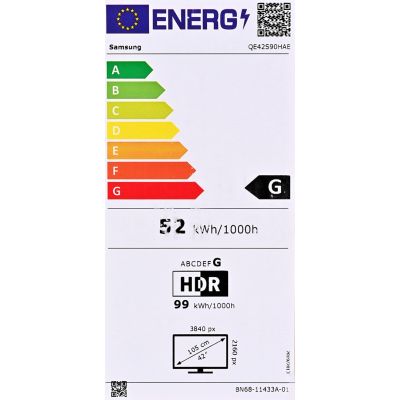 26. Samsung QE42S90HAE 106.7 cm (42") 4K Ultra HD Smart TV Wi-Fi Black