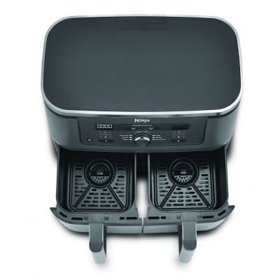 24. Ninja DZ400EU Deep Fryer Double 9.5L Autonomous 2470W Hot Air Fryer Gray