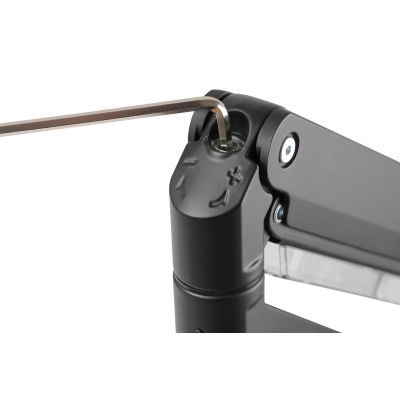 41. Single desk arm with clamp 1xLCD with gas spring max. 35" and 15kg
