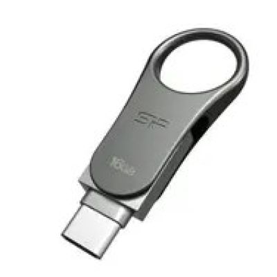 9. Pendrive Silicon Power Mobile C80 16GB USB 3.1/Type-C Silver