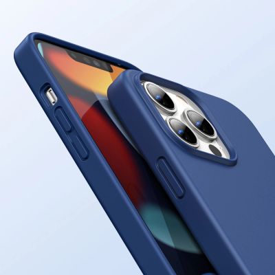 2. Ugreen Protective Silicone Case rubber flexible silicone case cover for iPhone 13 Pro Max blue