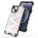 7. Honeycomb Case armor cover with TPU Bumper for iPhone 13 mini transparent