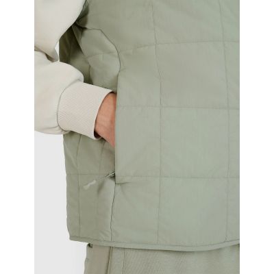 4. Men's sleeveless vest with stand-up collar 4F 4FWSS25TVJAM210-44S