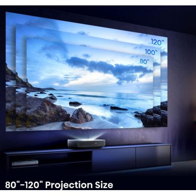 9. Hisense PL1SE Beamer Ultra-Short-Throw-Projector 2100 ANSI Lumen DLP 2160p (3840x2160) Schwarz