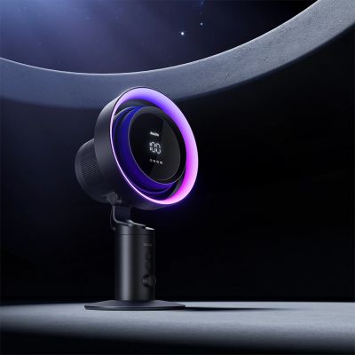 17. Jisulife Table Fan Pro3 10000mAh Desktop Turbine Fan with Filter - Dark Gray