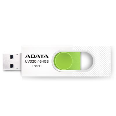 2. ADATA FLASHDRIVE UV320 64GB USB3.1 White-Green