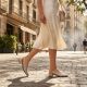 12. Women's metallic beige sandals Rieker 47078-90