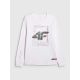 7. Men's longsleeve regular with print 4F 4FRAW25TLONM606-10S