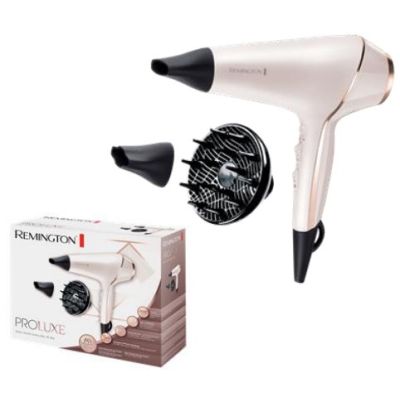 4. REMINGTON Proluxe AC9140 Hair Dryer (2400W; Pink, Powder Pink)