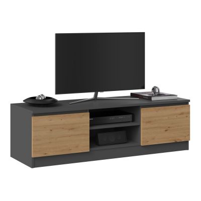 TV cabinet 120x40xH36 anthracite/artisan