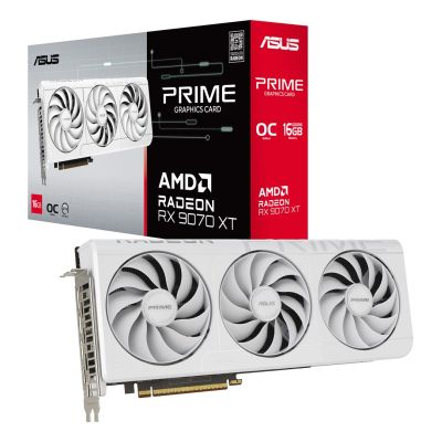 8. graphics card ASUS PRIME RX9070XT O16G WHITE