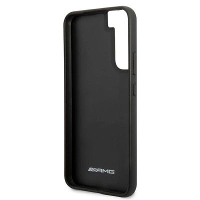7. AMG Leather Debossed Lines case for Samsung Galaxy S22+ - black