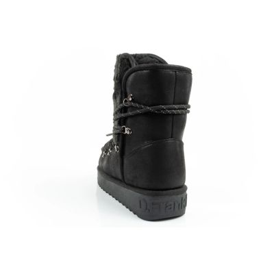 5. D.Franklin women's winter snow boots, fashionable fur lining, black