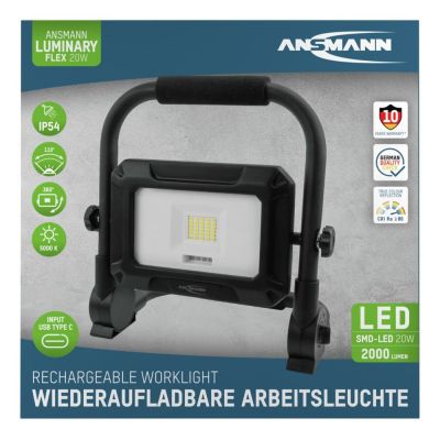 9. Ansmann FL20W-R 20 W 2000 lm Daylight white portable industrial light