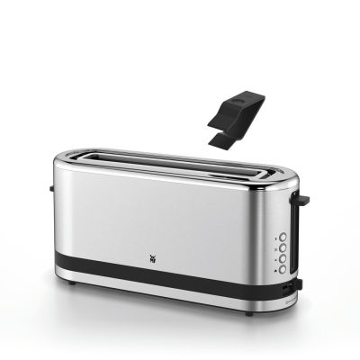 WMF toaster, 2 slices, silver, stainless steel, power 900 W, input voltage AC 220-240 V, frequency 50/60 Hz, width 366 mm, depth 110 mm, height 156 mm