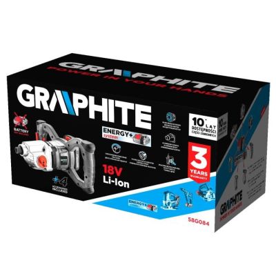 7. Graphite 58G084 Cordless Earth Auger 650 RPM Battery 2.8 kg