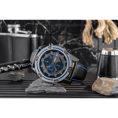 6. Men's Watch Skmei 9156SIBU + BOX