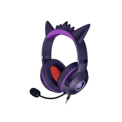 Razer Kraken Kitty V2 Wired Over-Ear Headset Microphone Noise Cancelling Gengar Edition