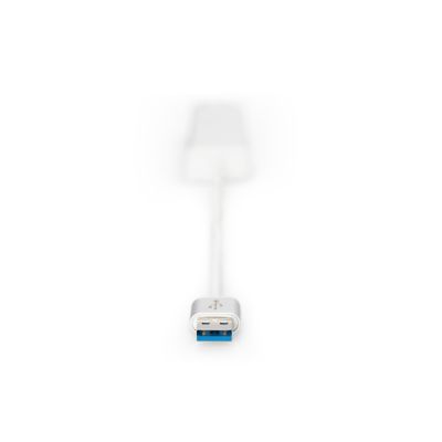 6. HUB 3-port USB 3.0 SuperSpeed with LANGigabit LAN adapter, aluminum