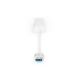 6. HUB 3-port USB 3.0 SuperSpeed with LANGigabit LAN adapter, aluminum