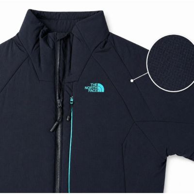 3. The North Face women's windbreaker outdoor trekking jacket light navy blue