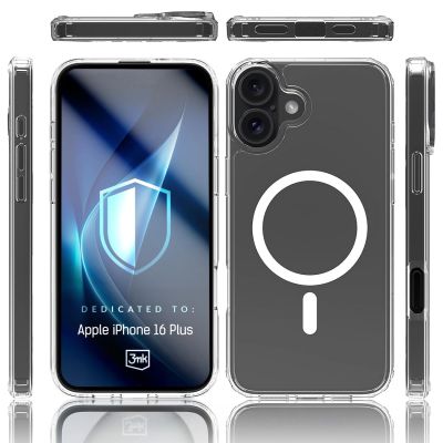 5. 3mk Armor MagCase for iPhone 16 Plus - Transparent