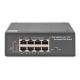 4. Industrial switch 7-port Gigabit PoE+ with 1x PD, IEEE802.3af/at, DIN rail, extended temperature range.