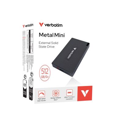 2. Verbatim 32030 External SSD 512 GB USB Type-C USB 3.2 Gen 2x2 Grey