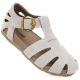 Beige women's leather sandals Artiker 58C0328