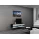 7. TV cabinet VIGO NEW '140' 30/140/40 black/white flat