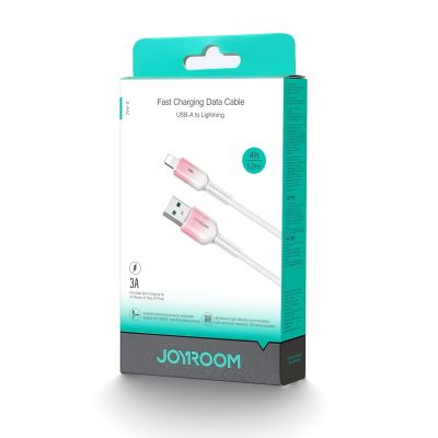 8. Joyroom S-A42 Crystal-Clear Series 3A USB-A - Lightning cable 1.2m - white