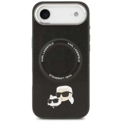 3. Karl Lagerfeld Karl & Choupette Pins MagSafe Case for iPhone Air - Black
