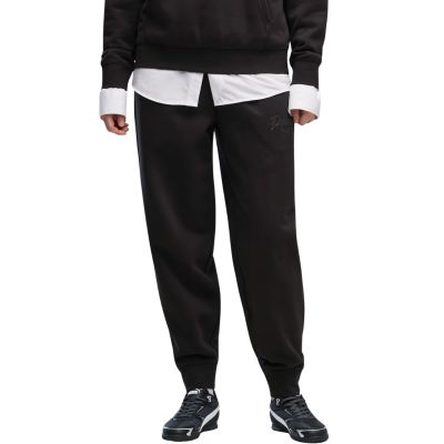 Women's Puma ESS Script Comfort Black Trousers 694067 01