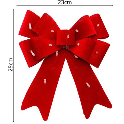 10. DECORATIVE BOW 25CM LED