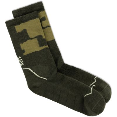 3. Buff MERINO MW CREW SOCKS MWC2 BEETLE GREEN L socks