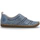 2. Women's leather openwork blue shoes Rieker M2852-12