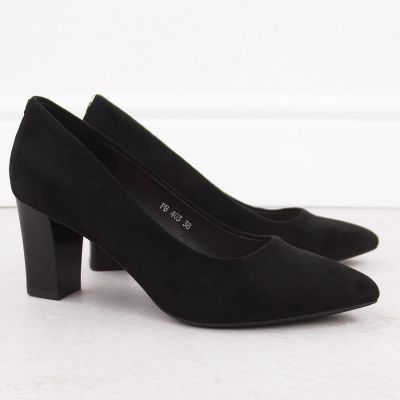 11. Sergio Leone W PB403 SK429B Block Heel Pumps