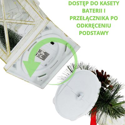 5. DECORATIVE LANTERN height: 48CM - SNOWMAN
