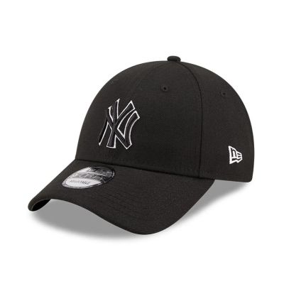 New Era 9FORTY MLB NY New York Yankees Pop Outline Black Cap – 60184647