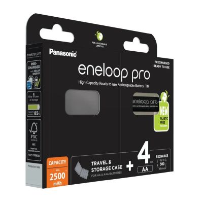 PANASONIC ENELOOP PRO AA 2500mAh 4 pcs + box